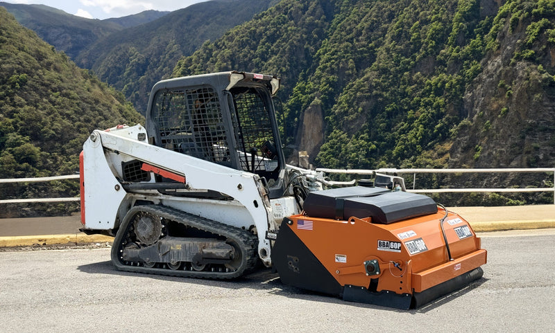 Broce Broom Pickup Broom Attachment for Skid Steer