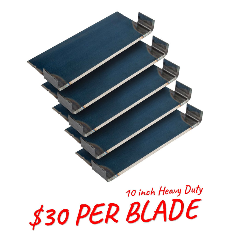 Onsite Equipment Manufacturing Single Edge - Heavy Duty Carpet Blades 10" – 5 in a Pack