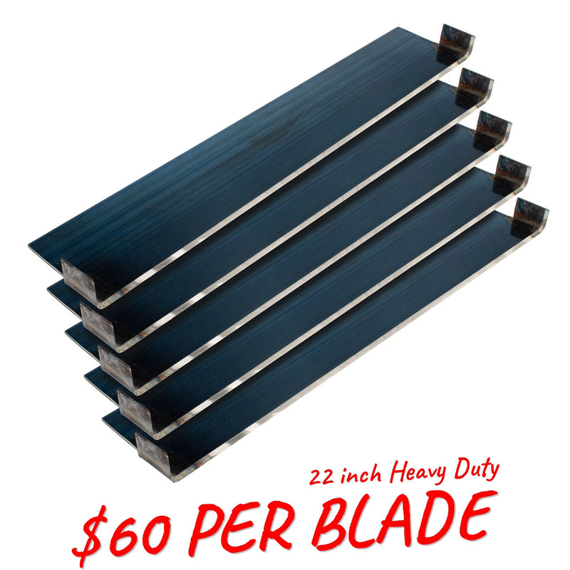 Onsite Equipment Manufacturing Single Edge - Heavy Duty Carpet Blades 22" – 5 in a Pack