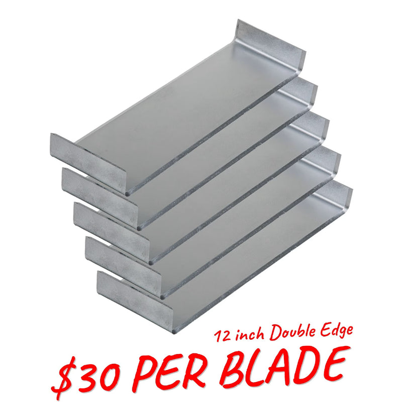 Onsite Equipment Manufacturing Double Edge - Standard Carpet Blades 12" – 5 in a Pack