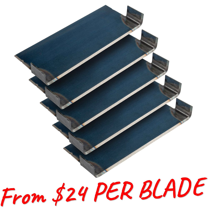 Onsite Equipment Manufacturing 10″ Single Edge – Standard 45° Angled Corner Carpet Blades – Pack of 5