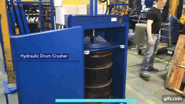 Vestil Hydraulic Drum Crusher/Compactors