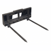 Haugen Bale Fork for Skid Steers – Dual Tine Hay Handling Attachment-Landboss