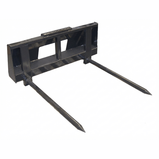Haugen Bale Fork for Skid Steers – Dual Tine Hay Handling Attachment-Landboss