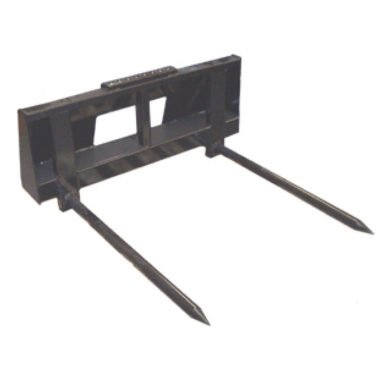 Haugen Bale Fork for Skid Steers – Dual Tine Hay Handling Attachment-Landboss