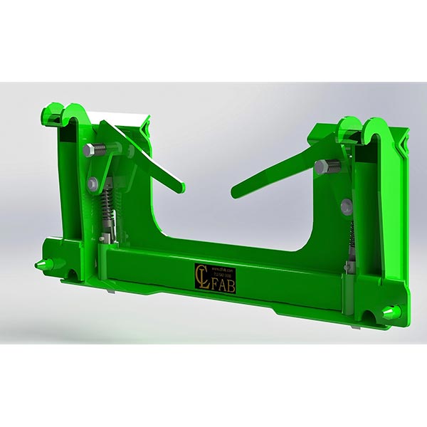CL Fabrication JD H120, 200x, 300x, 400, 400x, 500 to Skid Steer 140 Lbs.