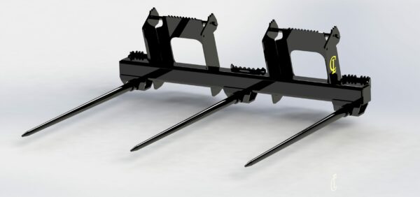 CL Fabrication Bale Spears for Skid Steer, Tractor 3 Point Hitch or Front Loader