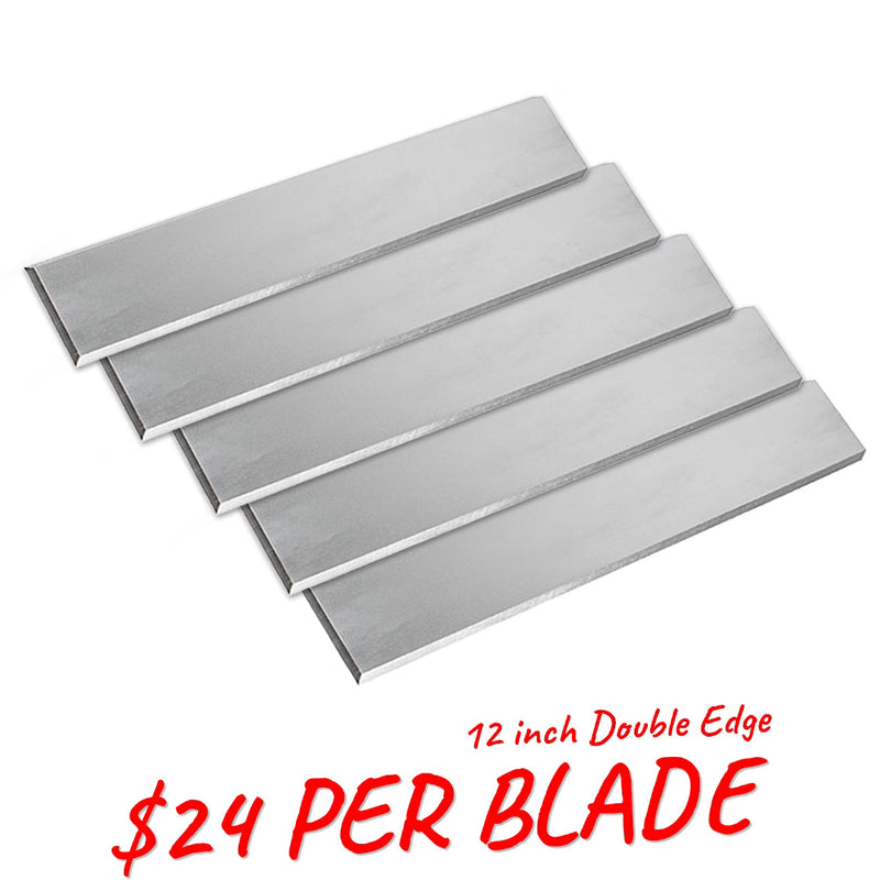 Onsite Equipment Manufacturing Double Edge - Standard Tile Scraping Blades 12" – 5 in a Pack