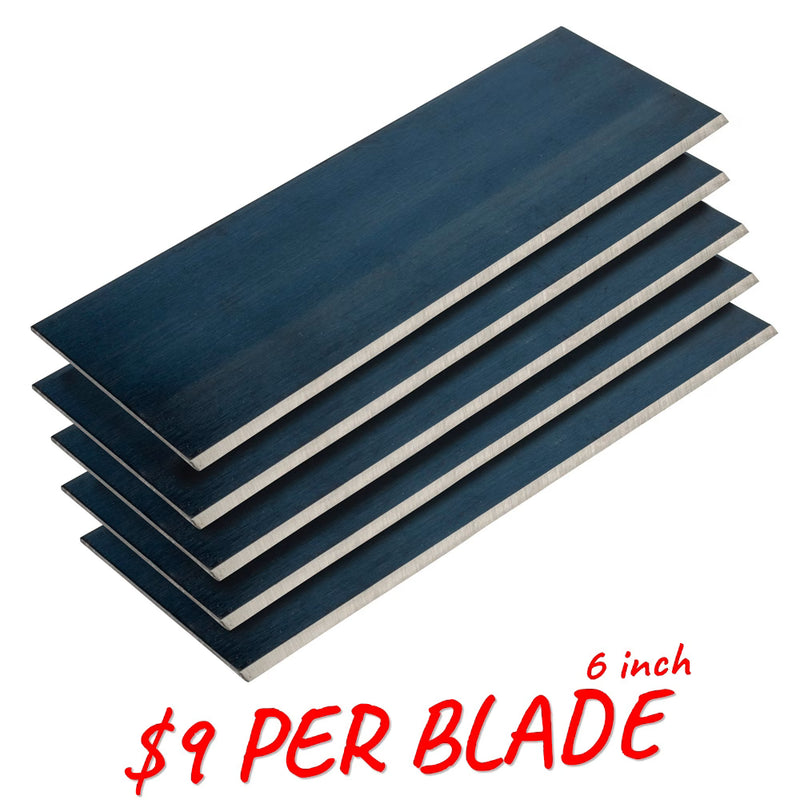 Onsite Equipment Manufacturing Single Edge Standard Tile Scraping Blades 6" – 5 in a Pack