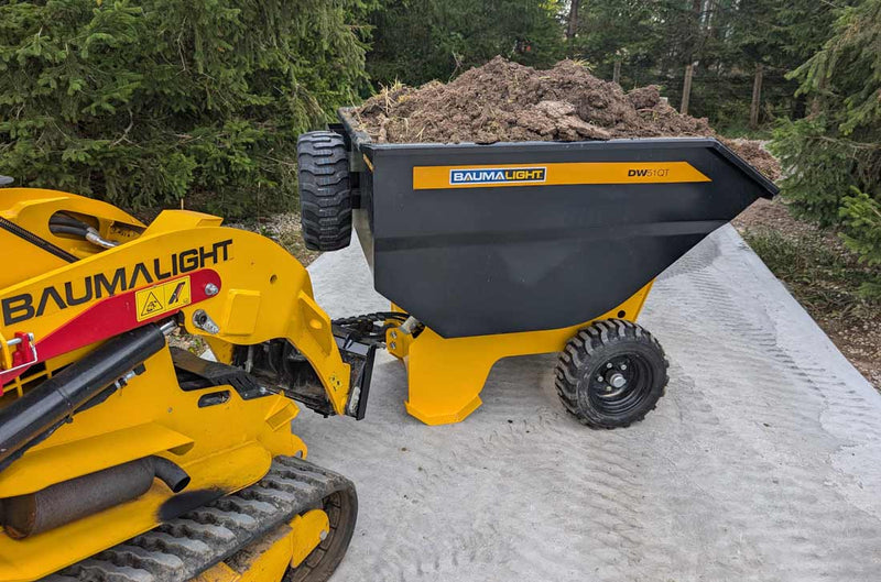 Baumalight DW51QT Mini Wheeled Dumper – Tow Behind - Landboss