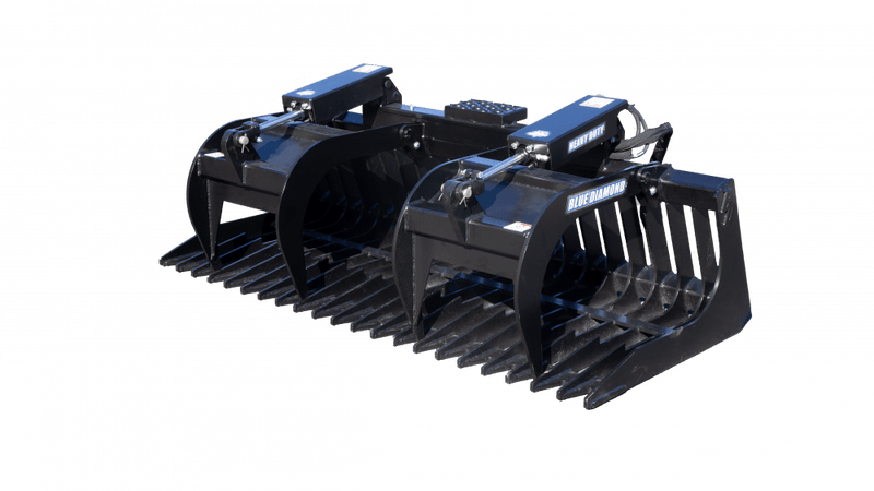 Blue Diamond Attachments Grapple Rock Buckets – Versatile Debris & Rock Handling - Landboss