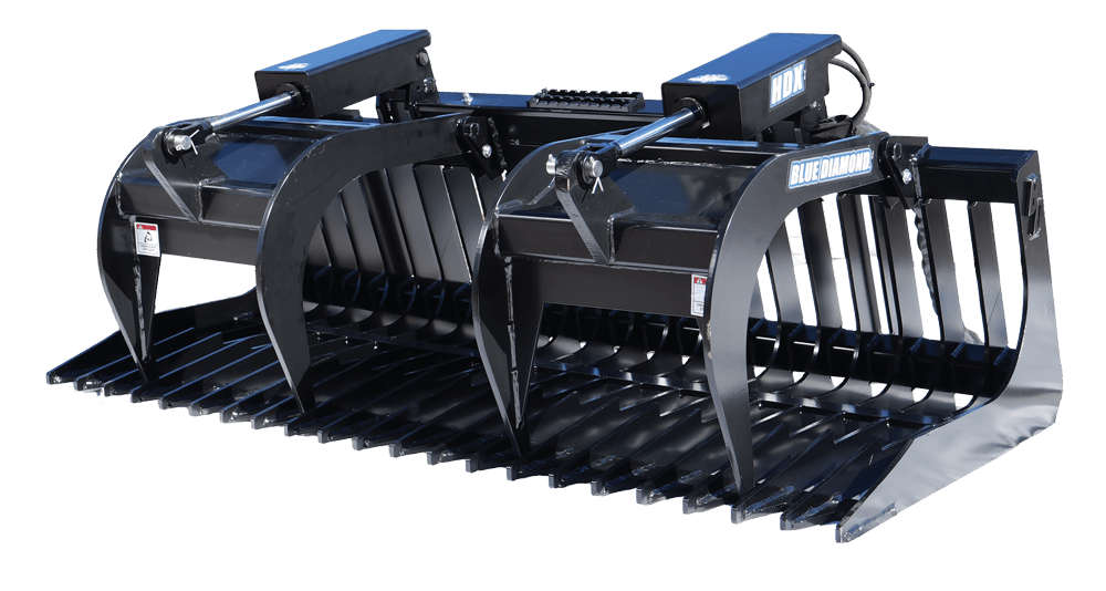 Blue Diamond Attachments HDX Rock Bucket Grapple 72″ — LandBoss Equipment