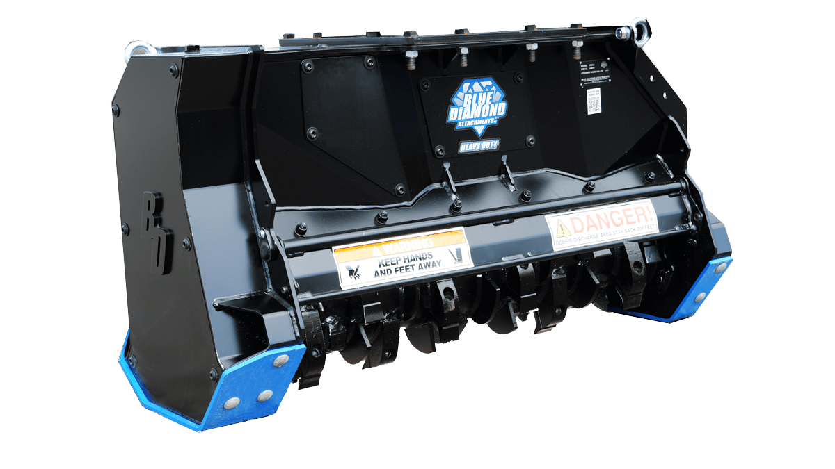 Blue Diamond Attachments Heavy Duty Excavator Drum Mulcher - Landboss