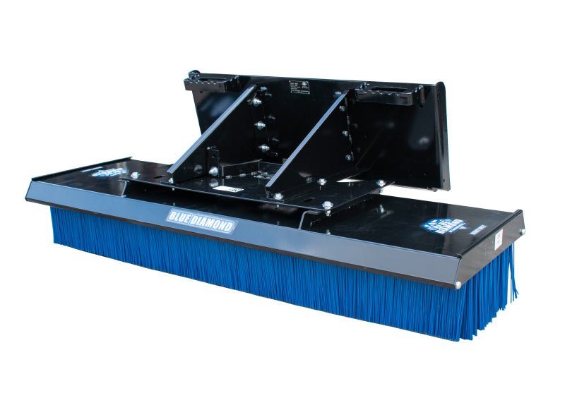 Blue Diamond Attachments Push Broom – Skid Steer Sweeper Attachment - Landboss