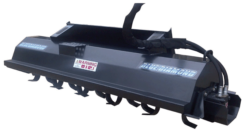 Blue Diamond Attachments Skid Steer Rototiller - Landboss
