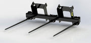 CL Fabrication Bale Spears for Skid Steer, Tractor 3 Point Hitch or Front Loader - Landboss