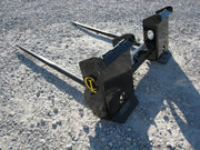 CL Fabrication Bale Spears for Skid Steer, Tractor 3 Point Hitch or Front Loader - Landboss