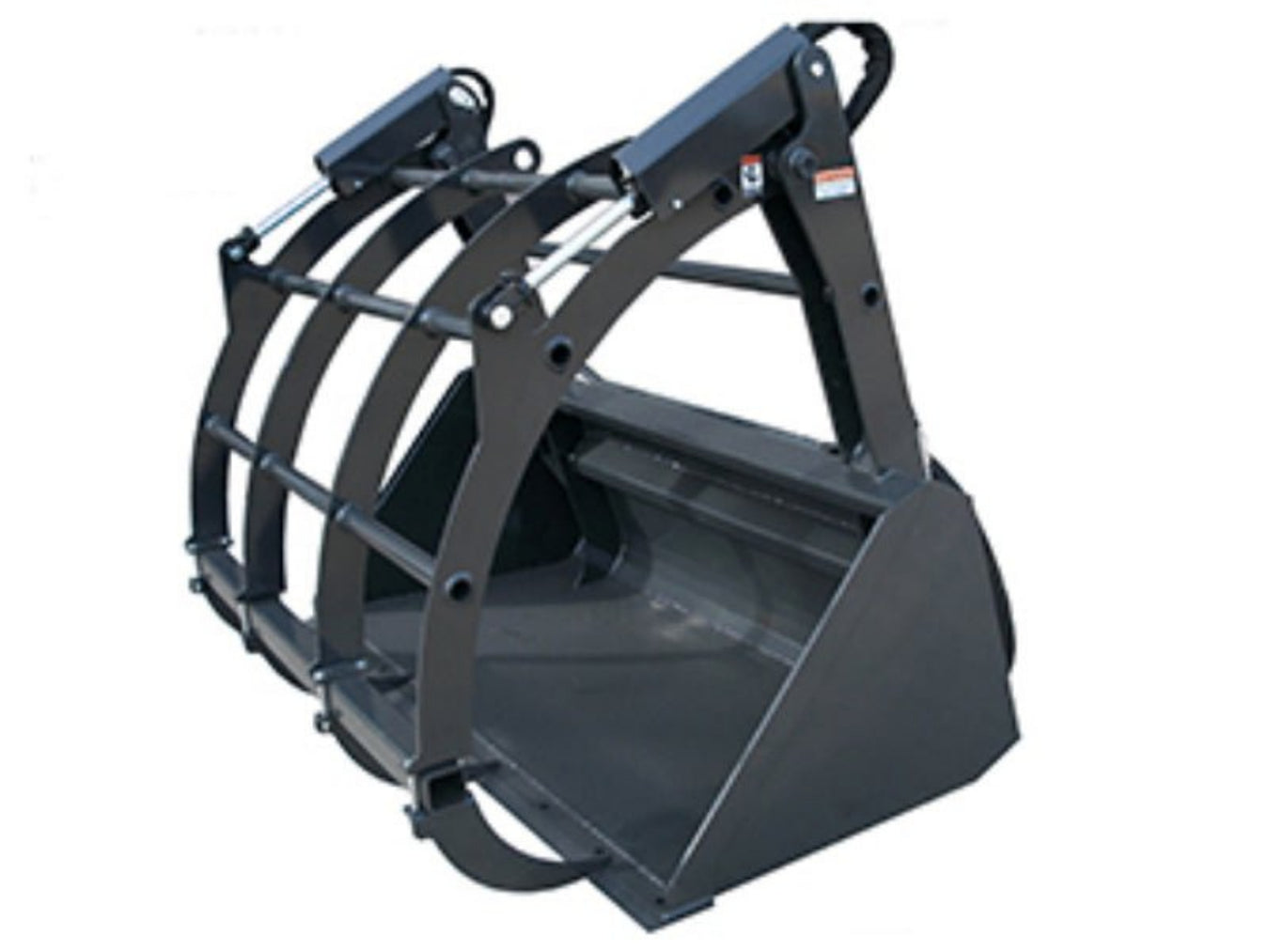 Haugen Bale Grapple for telehandlers with high-capacity bucket and grapple