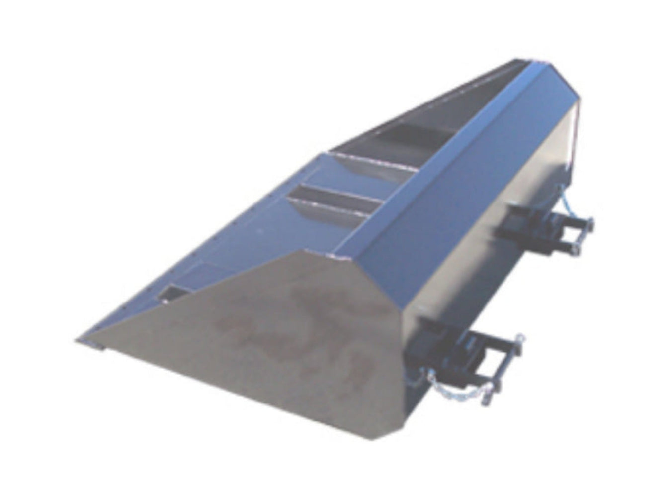 Haugen Fork Slot Bucket for telehandlers, slip-over fork design with high-carbon cutting edge