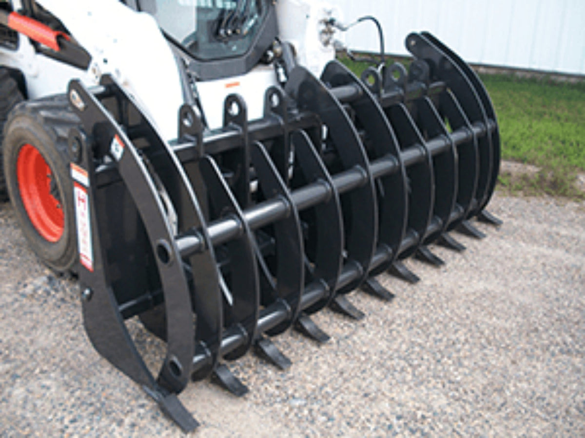 Haugen Grapple Rake for Skid Steers | Debris & Demolition — LandBoss ...