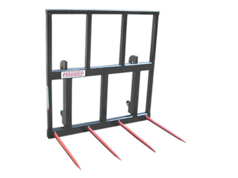 Haugen High Back Bale Spears for Telehandlers - Landboss