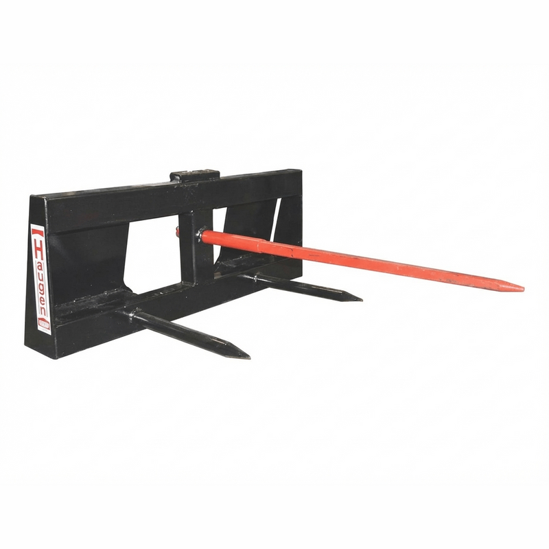 Haugen Round Bale Spear for Skid Steers – 49 in CONUS Main Spear-Landboss