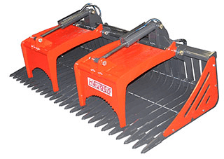 Haugen Skeleton Grapple for Skid Steers - Landboss