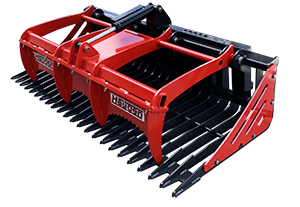 Haugen Skeleton Grapple Single Cylinder for Skid Steers - Landboss