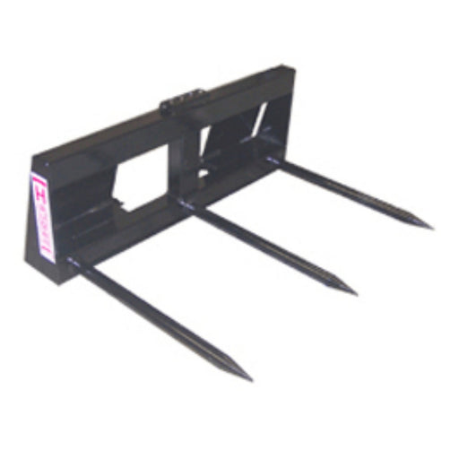 Haugen Square Bale Spear for Skid Steers – Triple Tine Steel Attachment-Landboss