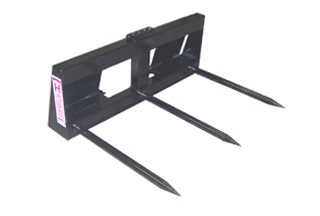 Haugen Square Bale Spears for Skid Steers - Landboss