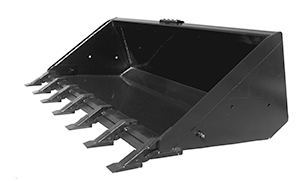 Haugen Tooth Bucket for Skid Steers - Landboss