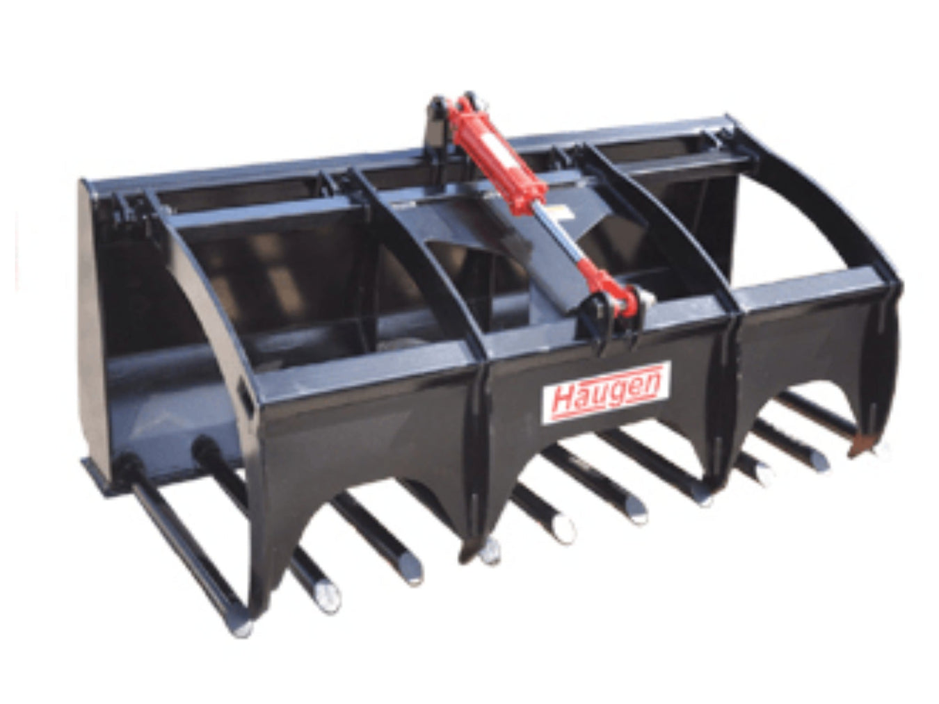 Haugen utility manure fork with grapple for skid steer loaders