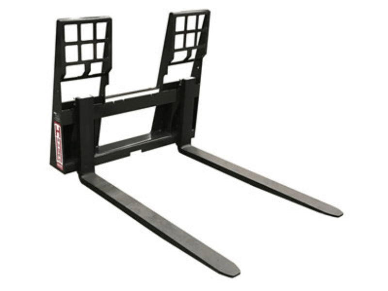 Haugen Walk Through Frame - Rail Style Pallet Forks for Skid Steers - Landboss
