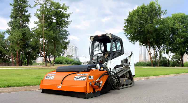 Broce Broom Pickup Broom Attachment for Skid Steer