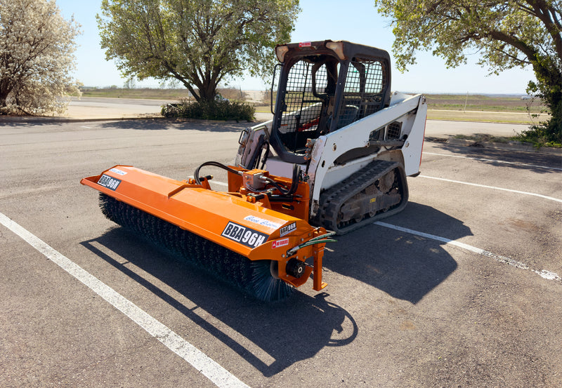 Broce Broom Angle Broom Attachment for Skid Steer