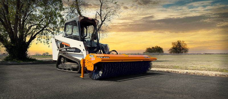 Broce Broom Angle Broom Attachment for Skid Steer