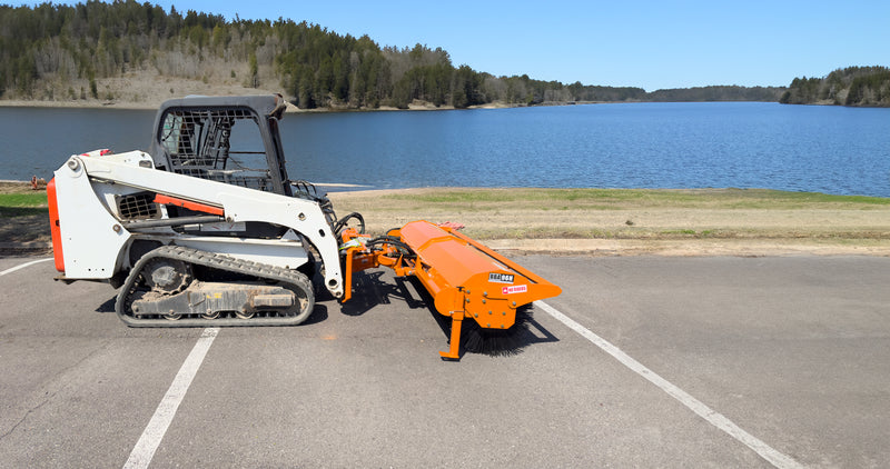 Broce Broom Angle Broom Attachment for Skid Steer