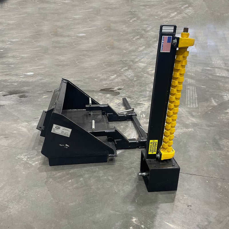 Limb Beaver Bucket Beaver 2 Foot Limb Trimming & Brush Clearing Attachment (with clamps) Bucket Attachment for Skid Steers and Tractor Loaders - Landboss