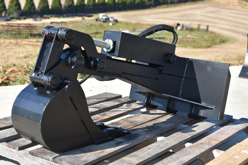 Loflin Fabrication Mini Backhoe with Bucket - Landboss