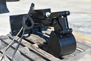 Loflin Fabrication Mini Backhoe with Bucket - Landboss