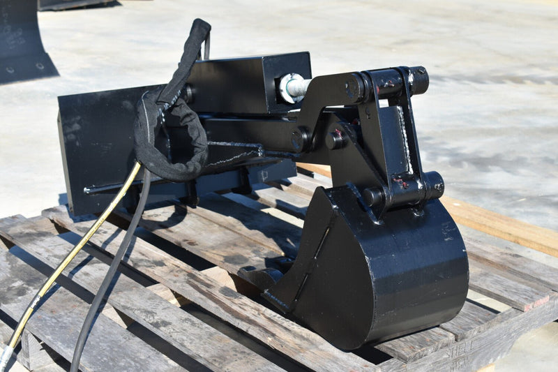 Loflin Fabrication Mini Backhoe with Bucket - Landboss