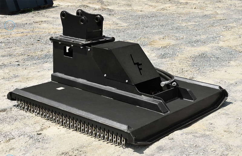 Loflin Fabrication Mini Excavator Brush Cutter | 36" to 50" Widths - Landboss