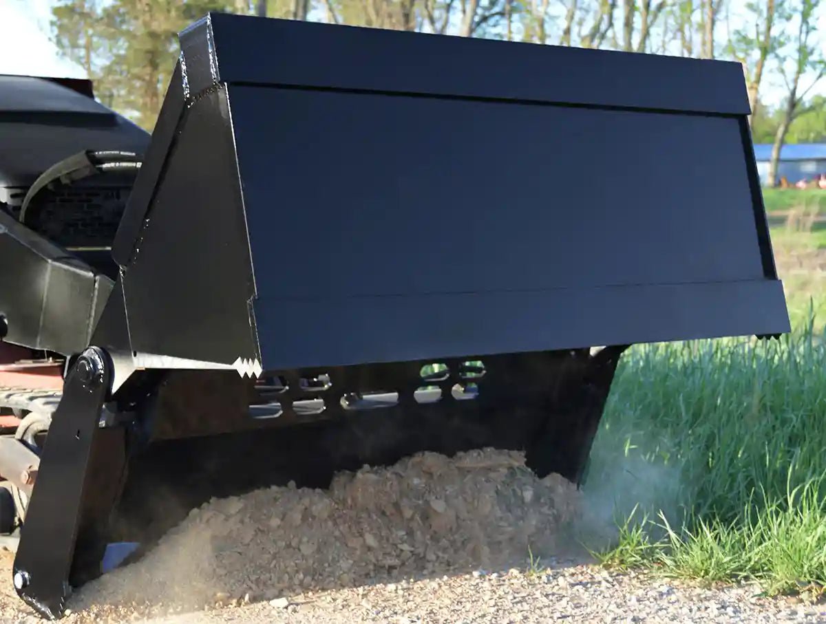 Loflin Fabrication 4-N-1 Bucket | For Mini Skid Steer & Tractors — Landboss