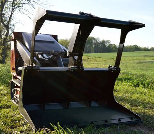 Loflin Fabrication Mini Skid Steer & Compact Tractor Grapple Bucket - Landboss