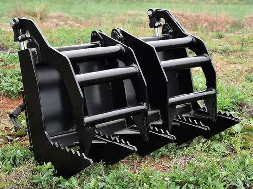 Loflin Fabrication Mini Skid Steer & Compact Tractor Vertical Root Grapple - Landboss