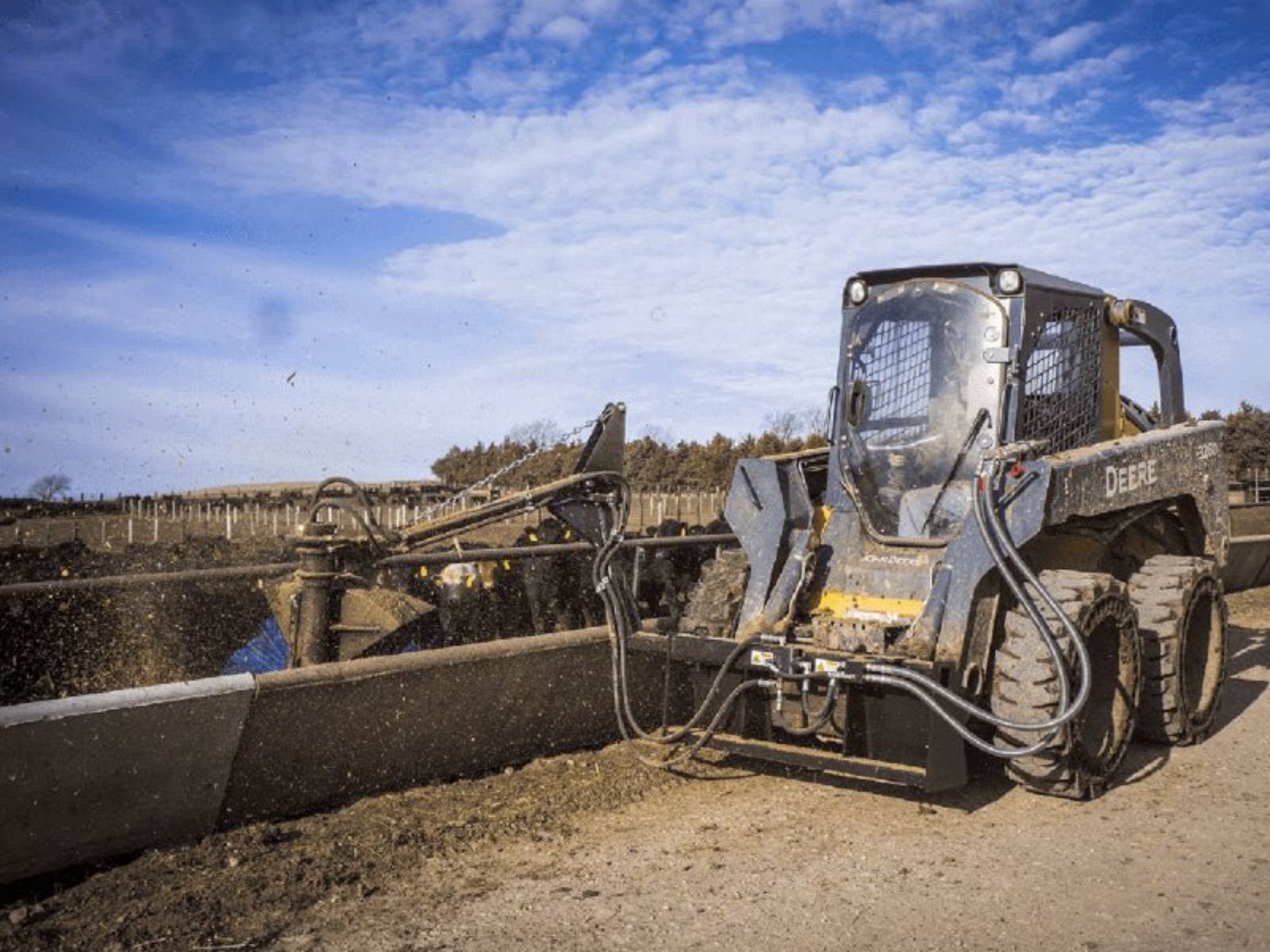 Feed Bunk Sweeper for Skid Steers | Maxx Attachments — LandBoss Equipment