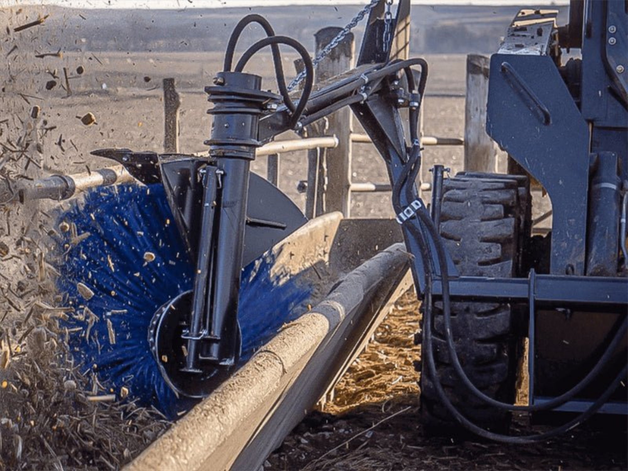Feed Bunk Sweeper for Skid Steers | Maxx Attachments — Landboss
