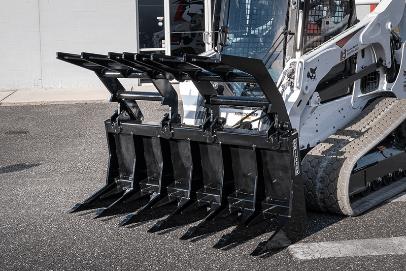 McLaren Industries Extreme Duty Skid Steer Root Rake Grapple - Landboss