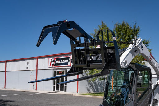 McLaren Industries Skid Steer Pallet Fork Grapple Thumb - Landboss