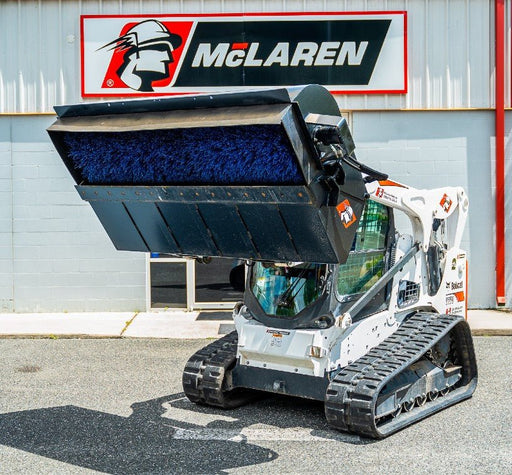 McLaren Industries Skid Steer Pick‑Up Broom 72″ & 84″ - Landboss